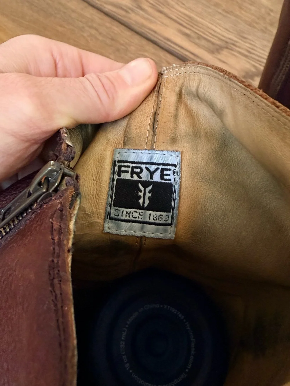 Frye Anna D-Ring Classic Tall Leather Riding Boots - Brown - Picture 2 of 7
